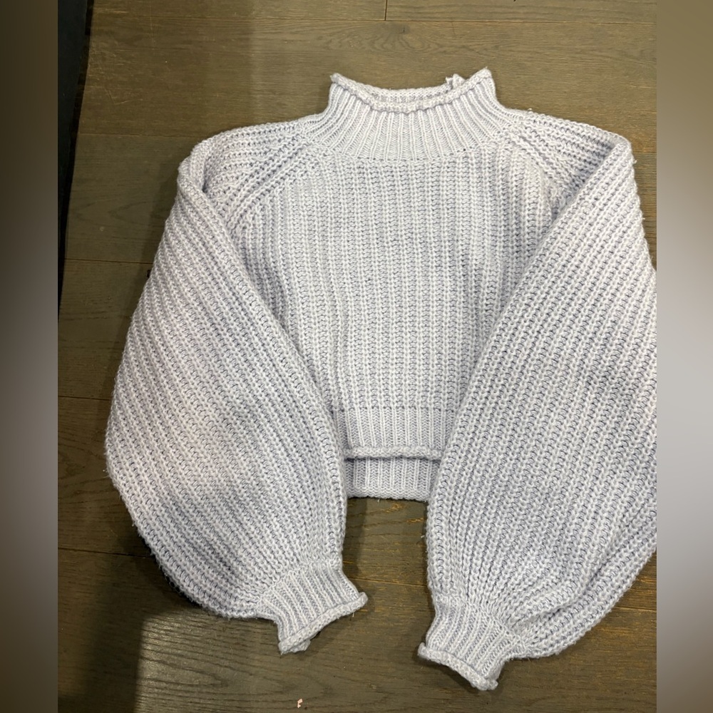 Fashion Nova Soft Gray Knit Turtleneck Sweater